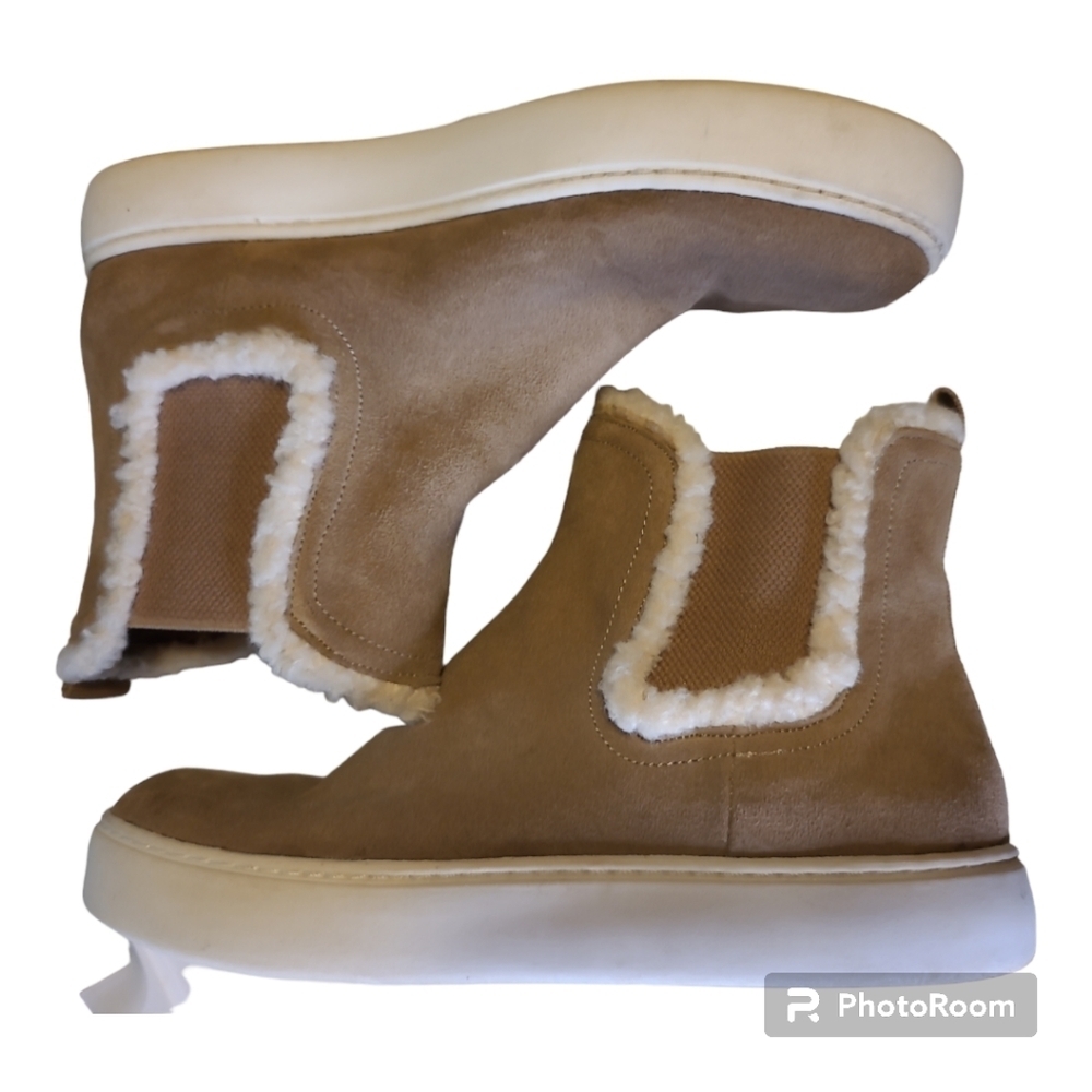 Lucky Brand*Kichai* Chelsea Boot* Suede Leather Upper* Taupe* Sz 7.5